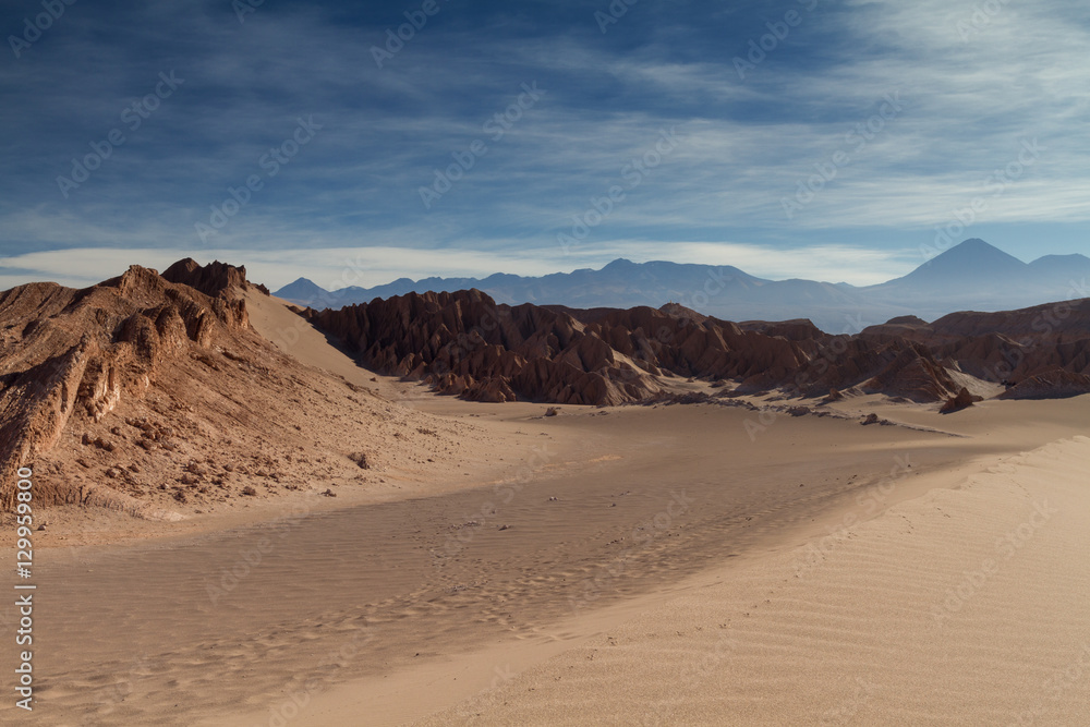 Sand dunes at Valle de la Muerte