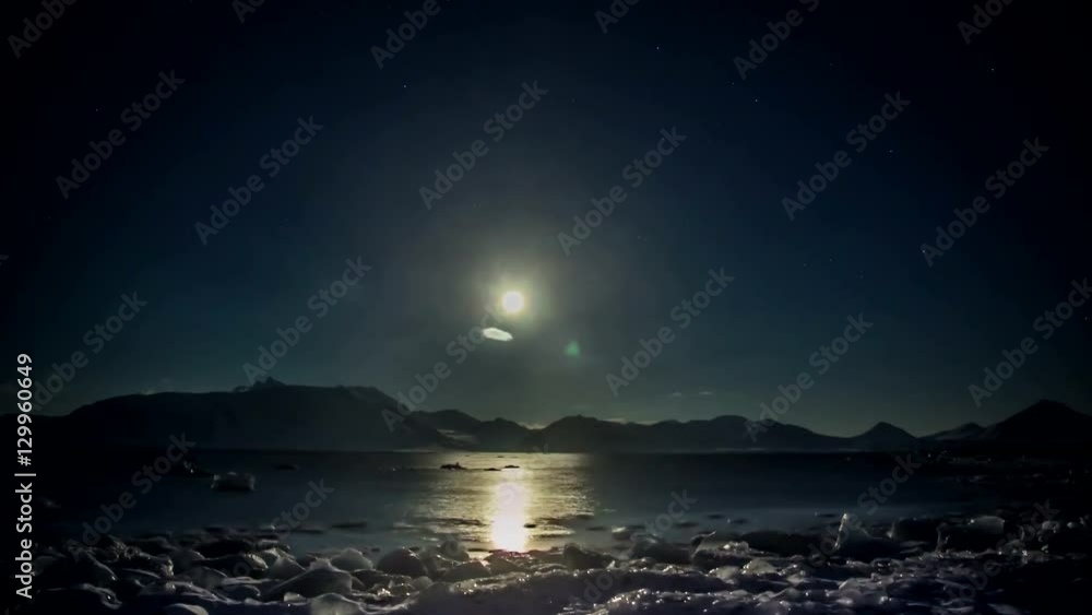 Night in arctic 4K. Night in arctic 4K.