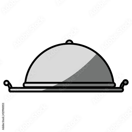 tray server isolated icon vector illustration design
