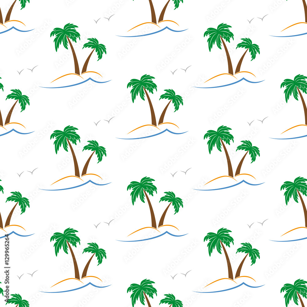 Obraz premium Palm trees pattern.