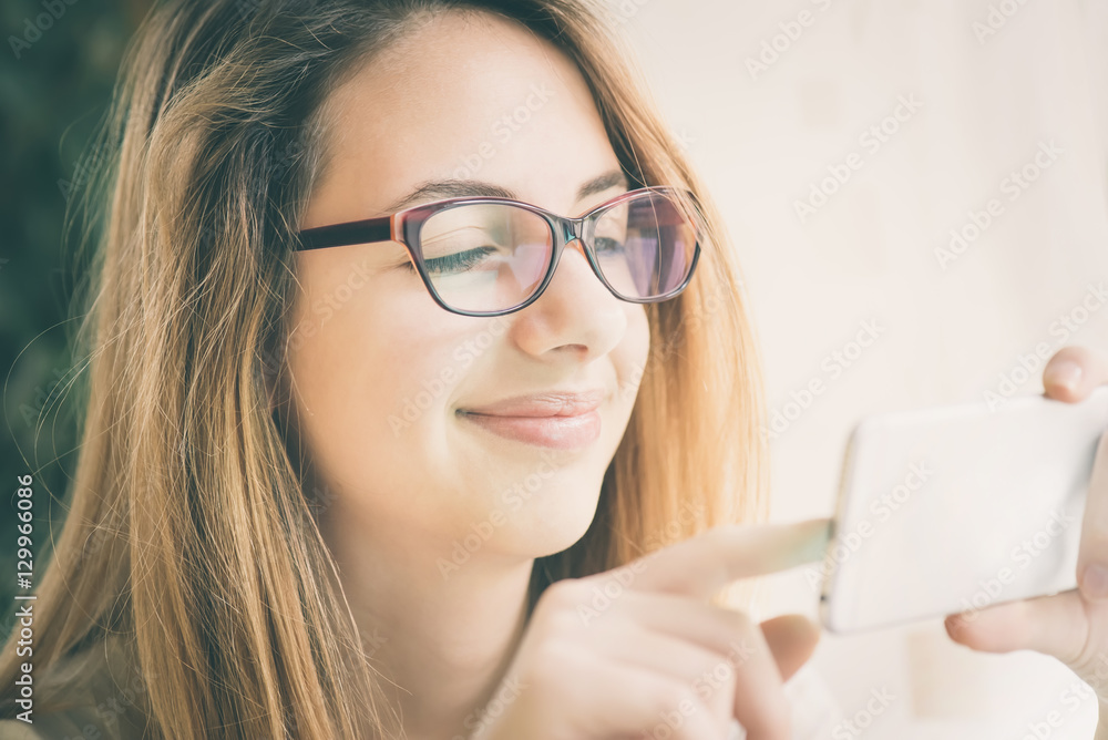Young woman is surfing the net. Young woman is surfing the net.