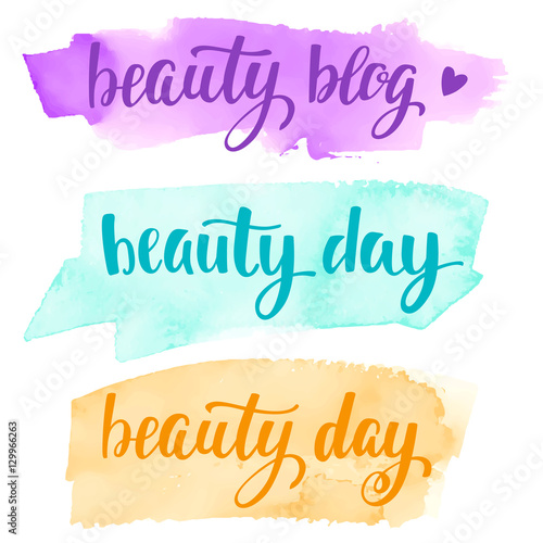 Set lettering handwritten brush calligraphy for social media contests and special offer.