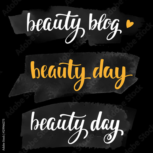 Set lettering handwritten brush calligraphy for social media contests and special offer.