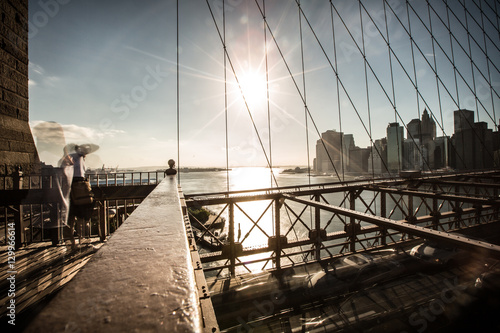 Brooklyn Bridge and Manhattan