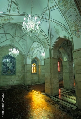 Interior, Sayyida Ruqayya mosque, Damascus, Syria photo