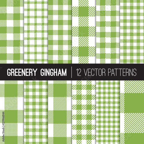 Green Gingham and Buffalo C...