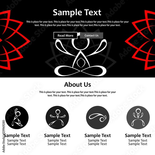 landing page yoga