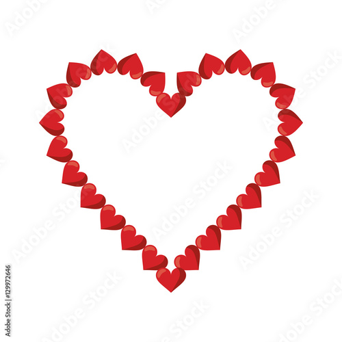 valentine day heart decorative vector illustration eps 10