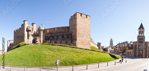 Templar Castle in Ponferrada, Spain photo