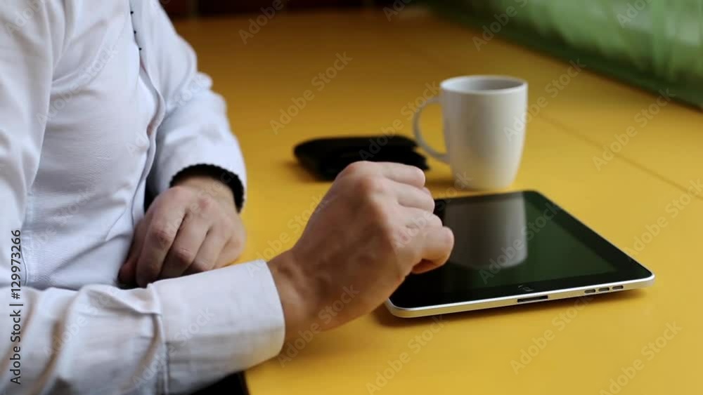 Online shopping with digital tablet Online shopping with digital tablet