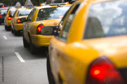 Vászonkép New York City cabs
