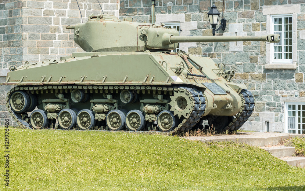 Sherman Tank at The Citadel in Quebec City