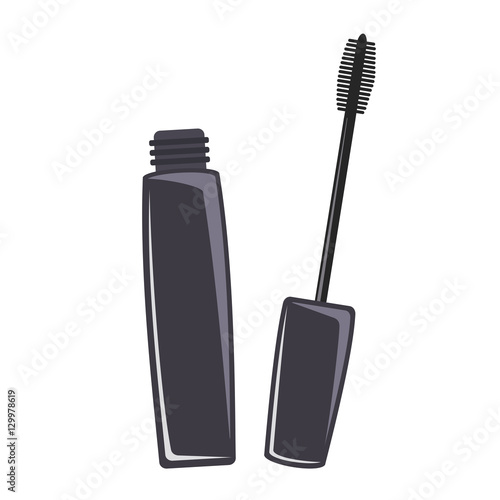 Elegant mascara isolated on white background.