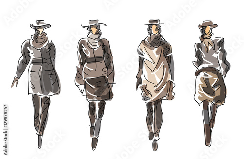      Sketch Fashion Women - clothes for cold days