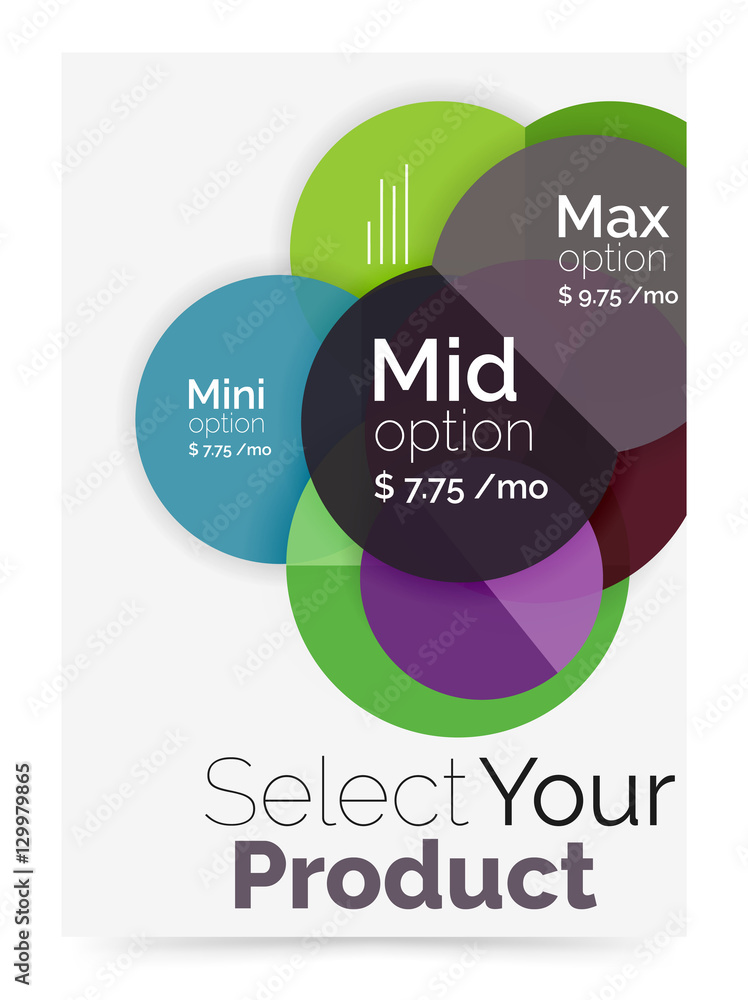 Business layout - select your product with sample options Business layout - select your product with sample options