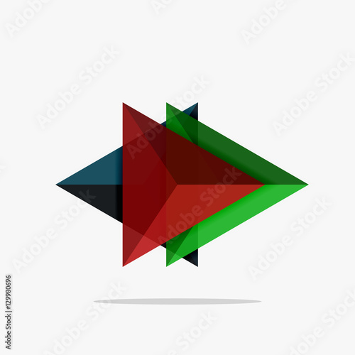 Free Download Blank triangle layout business template - GFXLoad