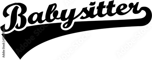 Babysitter retro font