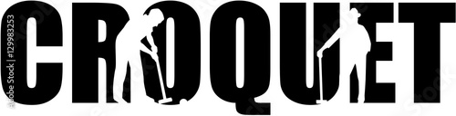 Croquet word cutout