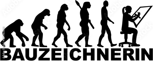 Draftsman evolution with german female job title