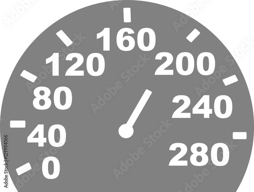 Grey speed indicator