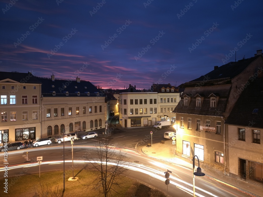 Lutherstadt Eisleben - Am Plan - In der Nacht