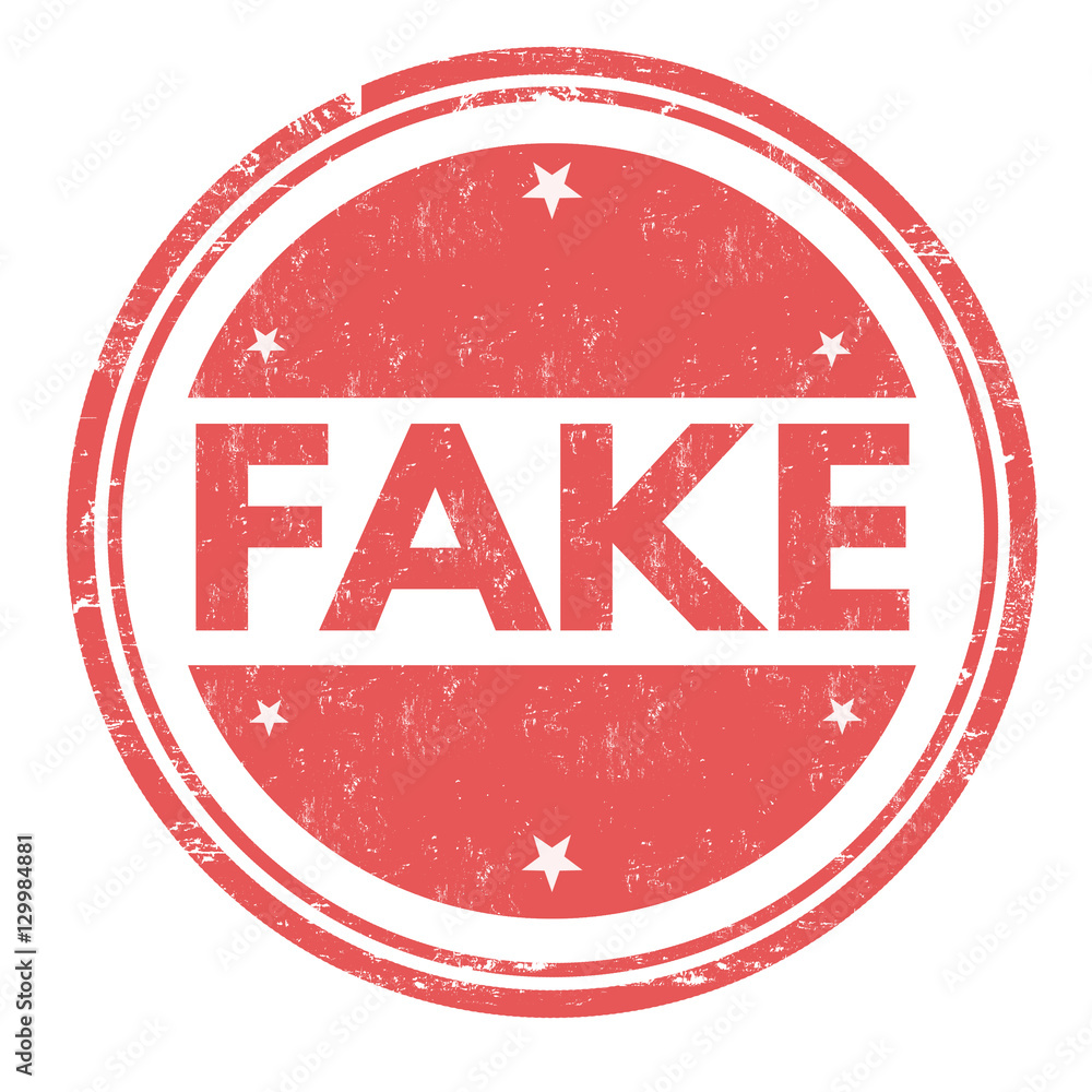 Fake sign or stamp Stock Vector | Adobe Stock