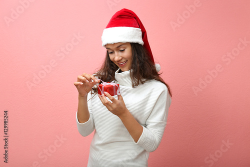 Beautiful happy woman with ...