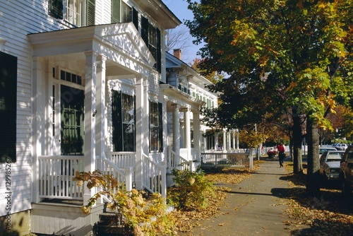 Church Street, Woodstock,  Vermont, USA