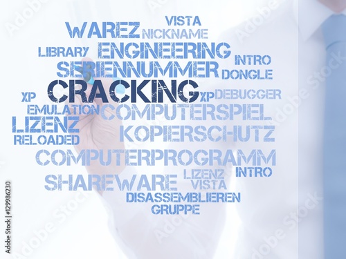 Картината върху платно Cracking