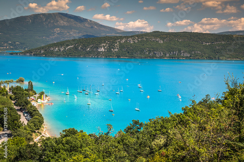 Obraz na płótnie St Croix Lake, Les Gorges du Verdon, Provence, France w salonie