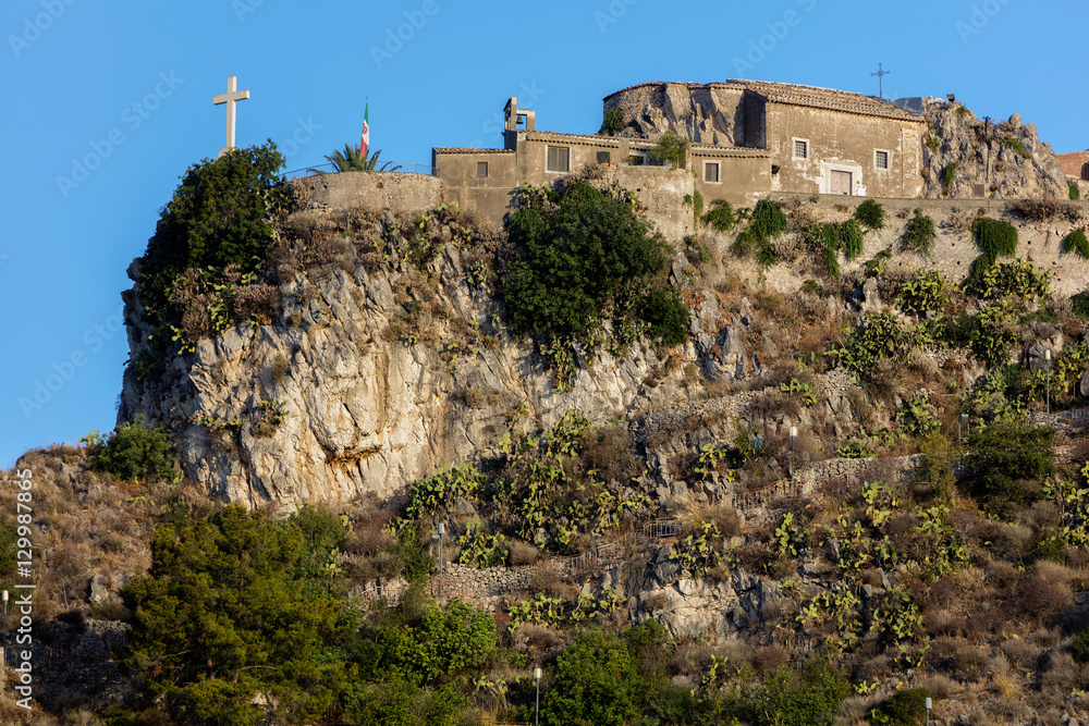 Madonna della Rocca church in Taormina, Sicily, Italy.