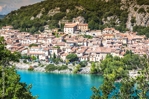 Obraz na płótnie Lac de Sainte-Croix, Lake of Sainte-Croix, Gorges du Verdon, w salonie