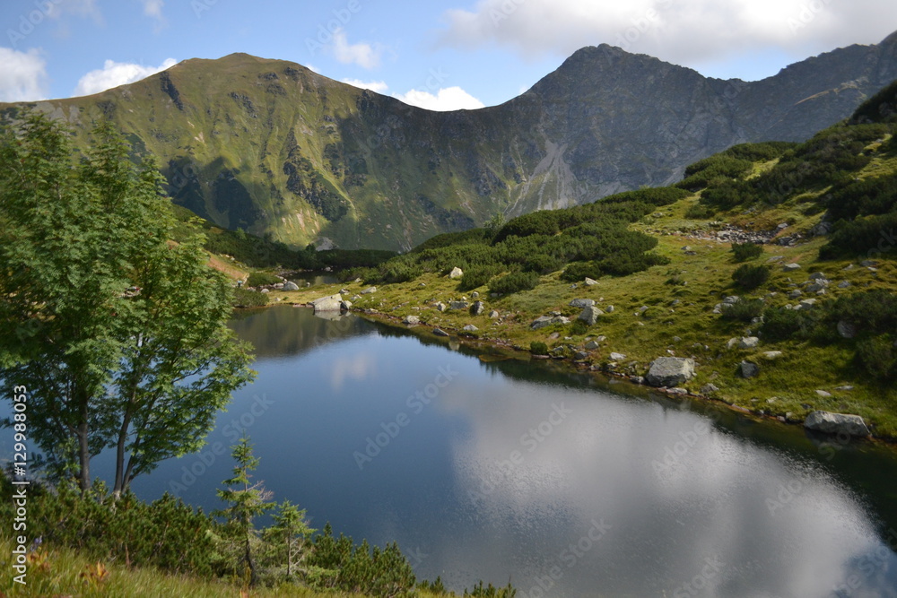 View on lake in West Tatras in Slovakia. Shot in summer 2015