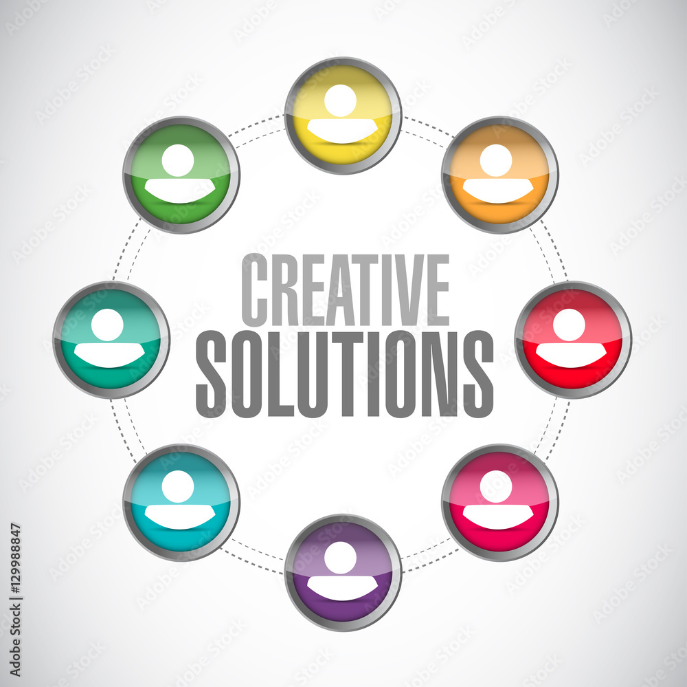 creative solutions network sign concept creative solutions network sign concept