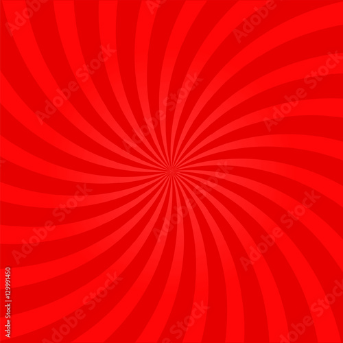 Red abstract sunburst background. Vector illustration