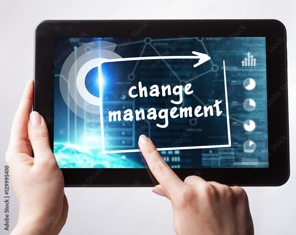 Fototapeta premium Business, Technology, Internet and network concept. Young busine