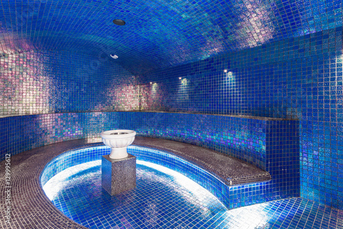 Εκτύπωση καμβά Spa or sauna relaxation room interior design.