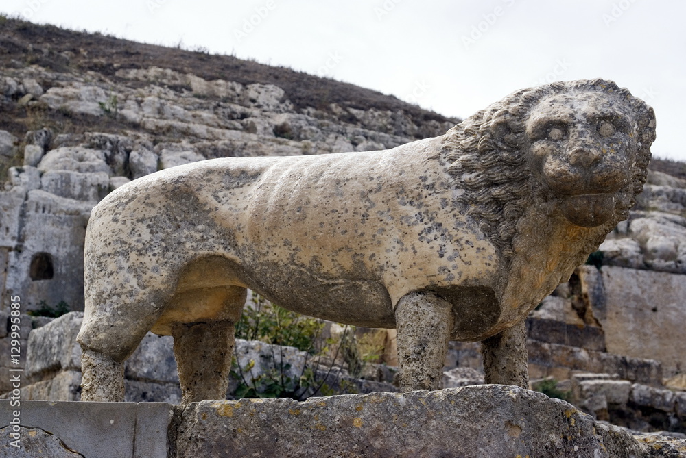 Lion statue, Temple of Apollo, Sanctuary of Apollo, Greek and Roman ...