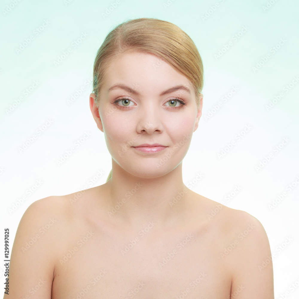 Beautiful woman with bare shoulders Beautiful woman with bare shoulders