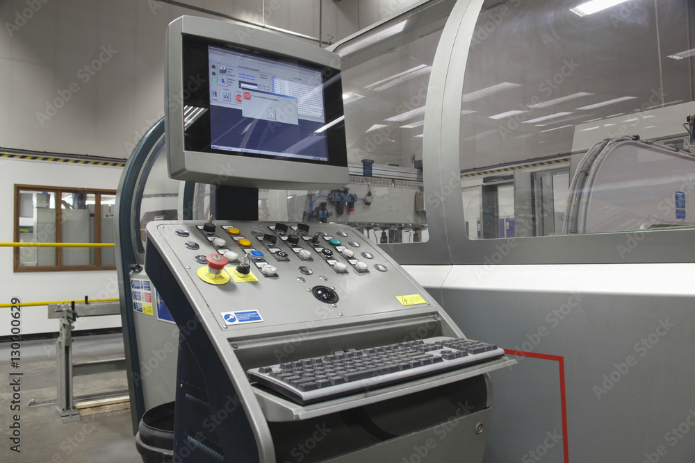 Control unit and computer screen of folding machine Control unit and computer screen of folding machine