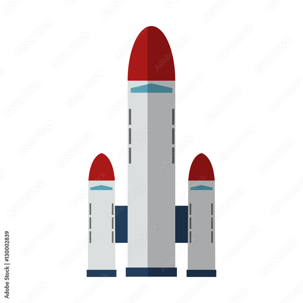 Rocket icon. Spaceship aircraft start up and shuttle theme. Isolated design. Vector illustration Rocket icon. Spaceship aircraft start up and shuttle theme. Isolated design. Vector illustration
