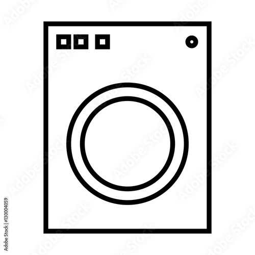 washer appliance equipment icon vector illustration graphic design