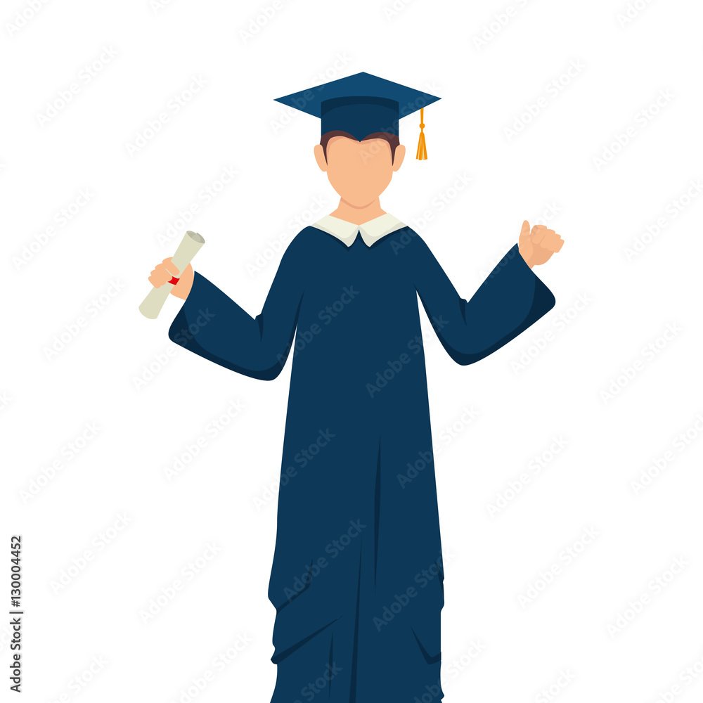 student graduation uniform icon vector illustration design student graduation uniform icon vector illustration design
