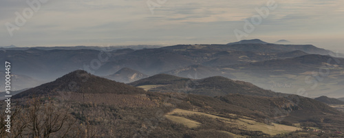 View from Milesovka hill in winter © luzkovyvagon.cz