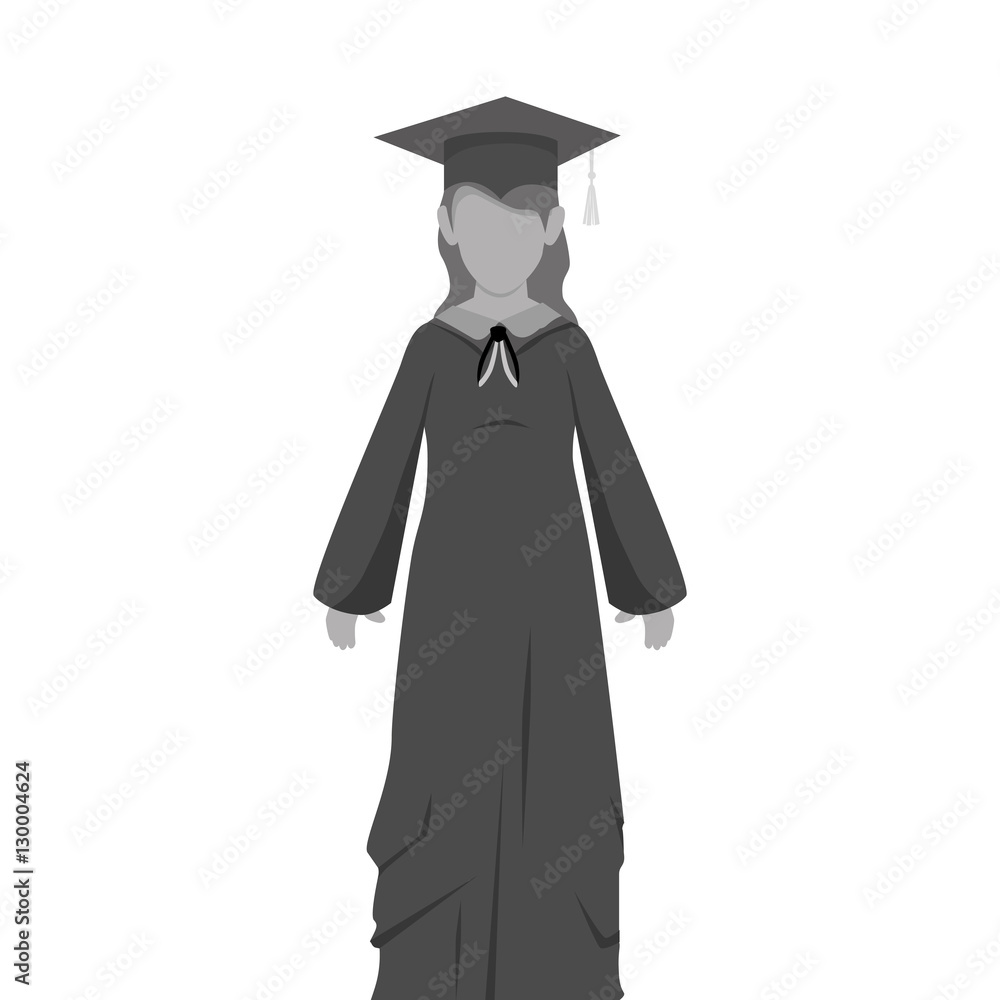 student graduation uniform icon vector illustration design student graduation uniform icon vector illustration design