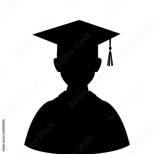 student graduation uniform icon vector illustration design