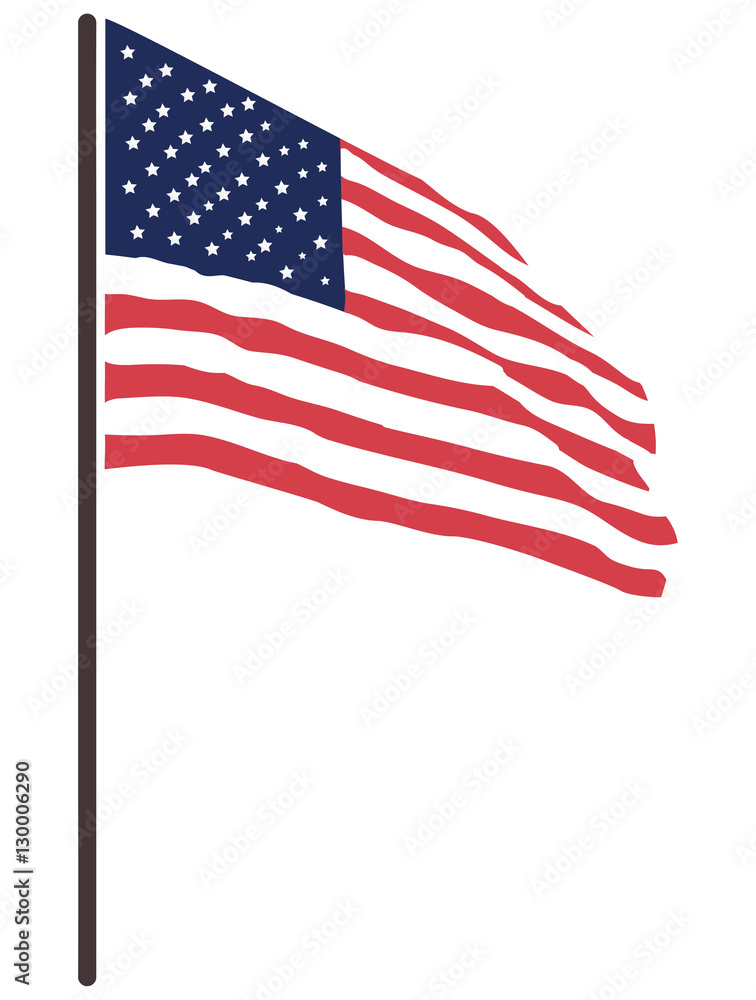 Fototapeta premium USA Flag Icon