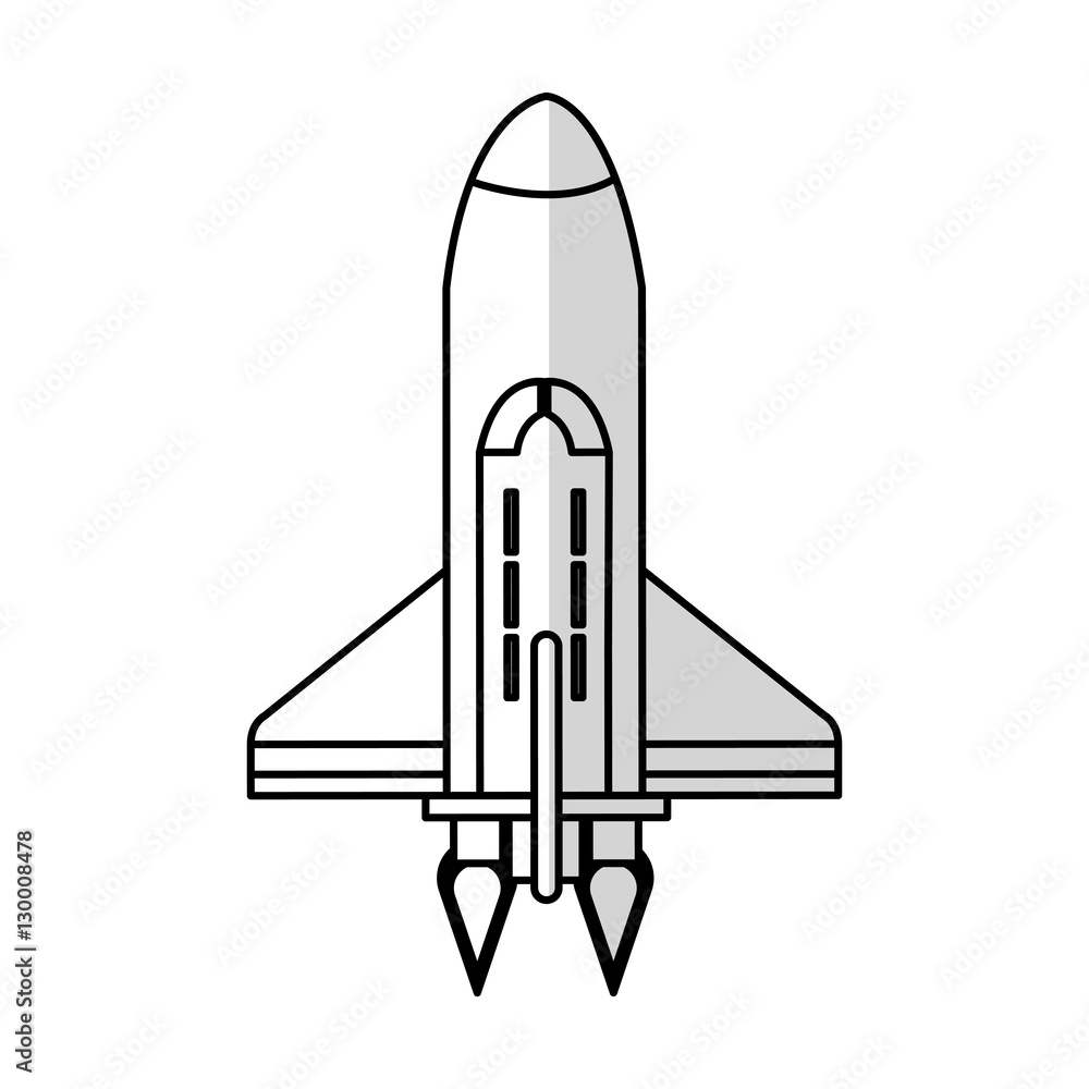 Rocket icon. Spaceship aircraft start up and shuttle theme. Isolated design. Vector illustration Rocket icon. Spaceship aircraft start up and shuttle theme. Isolated design. Vector illustration