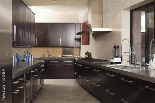 Фотография Interior of empty commercial kitchen