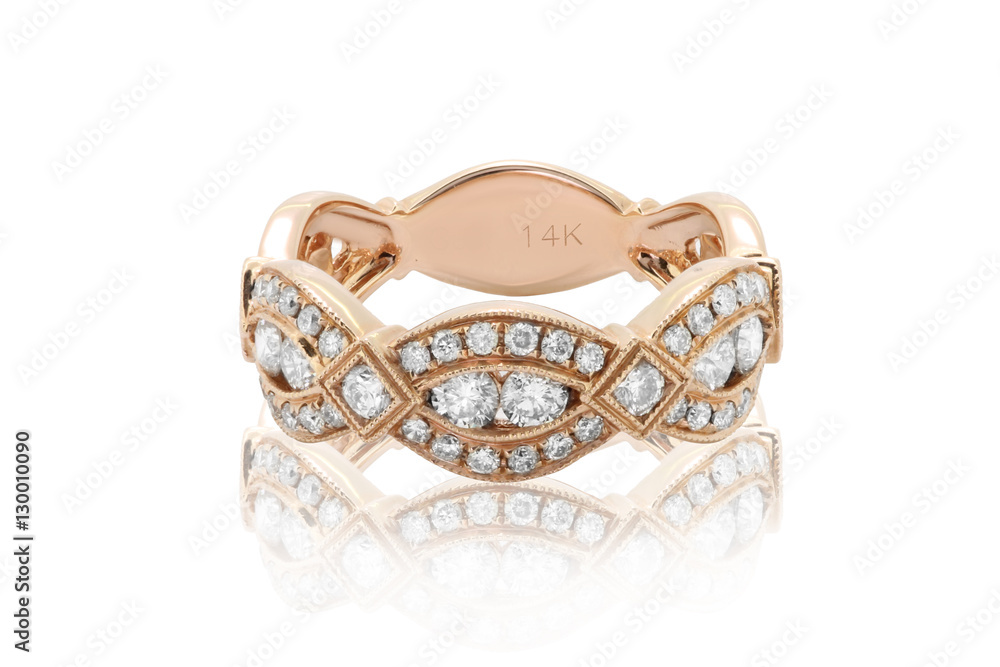 anillo argolla en oro amarillo con diamantes , zafiros y rubies gemas Ring  in yellow gold with diamonds, sapphires and rubies gems 3 Stock Photo |  Adobe Stock